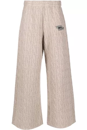 Opening Ceremony Women Pants - Logo-embroidered cable-knit trousers