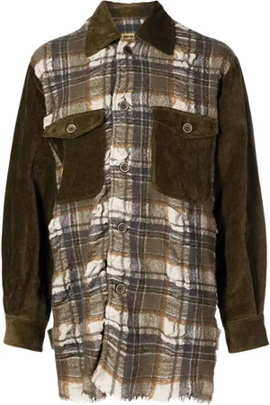 UMA WANG Juan panelled plaid jacket