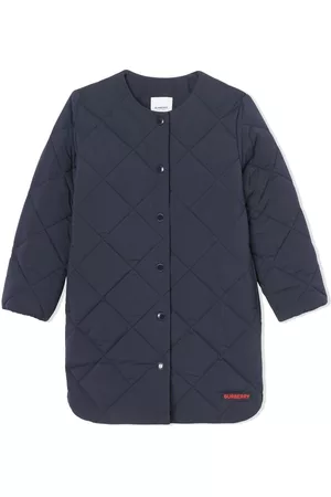 Burberry Coats - Logo-appliqué quilted coat