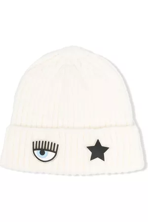 Chiara Ferragni Wink patch knitted beanie