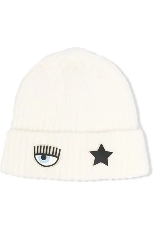Chiara Ferragni Wink patch knitted beanie