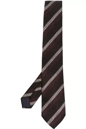TAGLIATORE Stripe-print tie