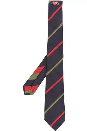 Etro Men Bow Ties - Diagonal-stripe silk tie