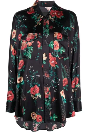 R13 Floral-print silk shirt