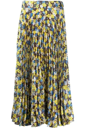 Plan C Twill Daisy Bouquet print skirt