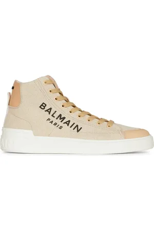 Balmain Logo-print high-top sneakers