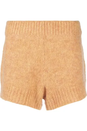 ROTATE High-waist knit shorts