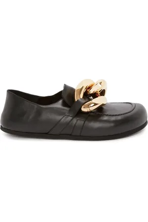 J.W.Anderson Chain leather loafers