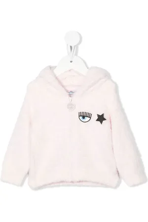 Chiara Ferragni Eyestar plush-knit zip-up hoodie