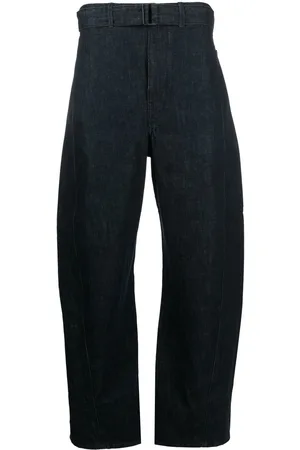 LEMAIRE Belted straight-leg trousers
