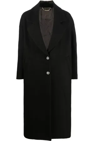 Philipp Plein Skull-print faux-fur coat