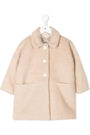 HUCKLEBONES LONDON Collared teddy bear coat