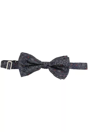 Etro Men Bow Ties - Paisley-print silk bow tie
