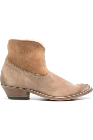 Golden Goose Shearling-lined Western ankle boots
