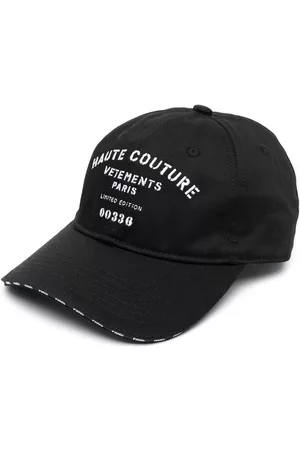 Vetements Caps - Logo-print cotton cap