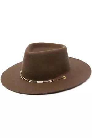 Van Palma Women Hats - Chain-detail fedora hat