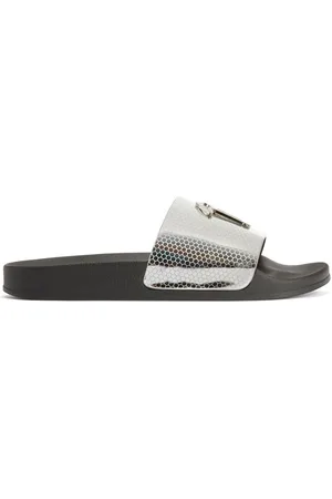 Giuseppe Zanotti Brett geometric-print slides