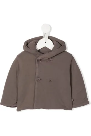 TEDDY & MINOU Double-breasted hooded jacket