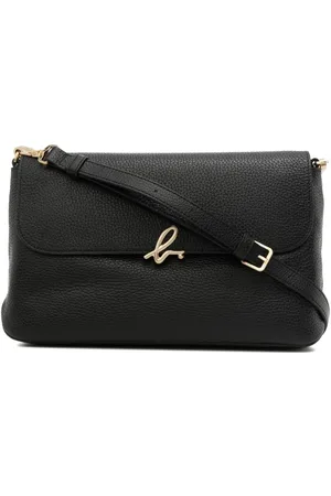 AGNÈS B. Grained-leather satchel