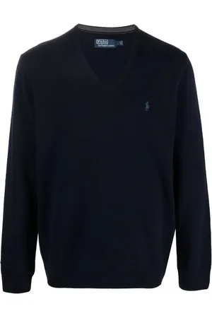 Ralph Lauren Logo-embroidered V-neck jumper