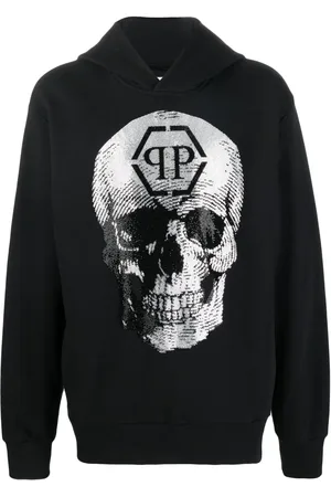 Philipp Plein Skull logo-print hoodie