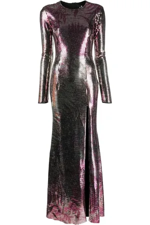 Etro Metallic floor-length dress