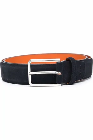 santoni Suede-leather belt
