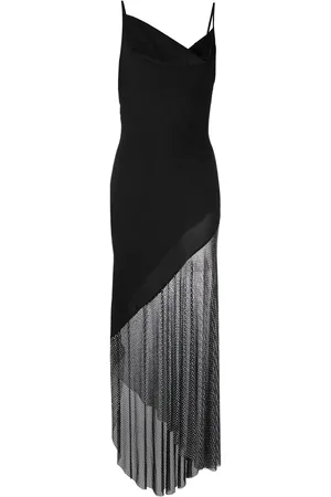 GIUSEPPE DI MORABITO Asymmetric spaghetti-strap maxi dress