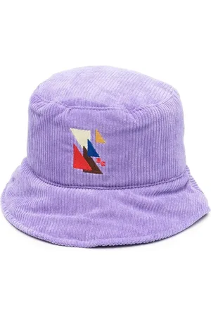 Bobo Choses Corduroy geometric-embroidered bucket hat