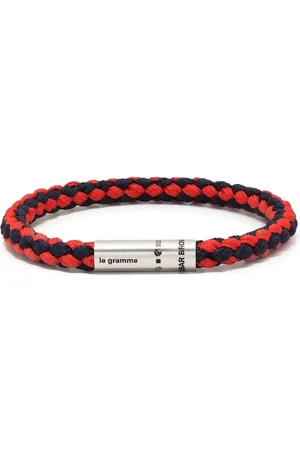 Le Gramme X Orlebar Brown engraved-logo bracelet