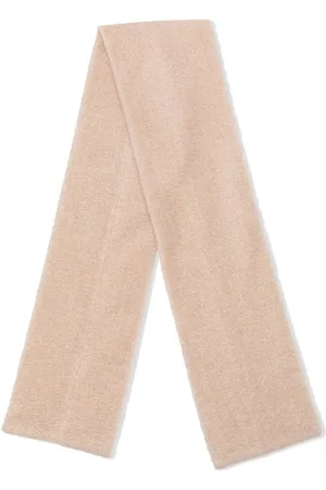 HUCKLEBONES LONDON Logo-patch detail knit scarf
