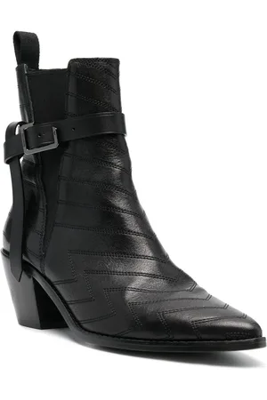 Zadig & Voltaire Leather cuban ankle boots