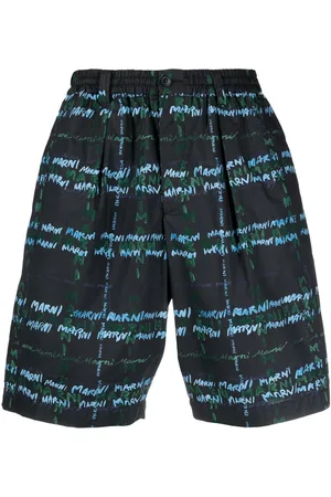 Marni Logo printed wide short