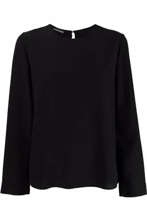 Emporio Armani Long-sleeve silk top
