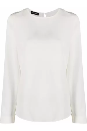 Emporio Armani Women Long Sleeve - Long-sleeve silk top