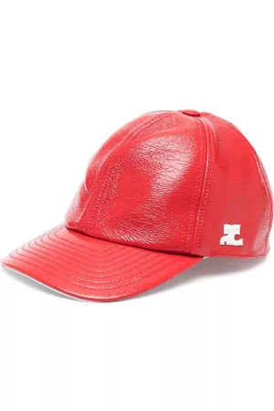 Courrèges Women Caps - Vinyl logo-patch baseball cap