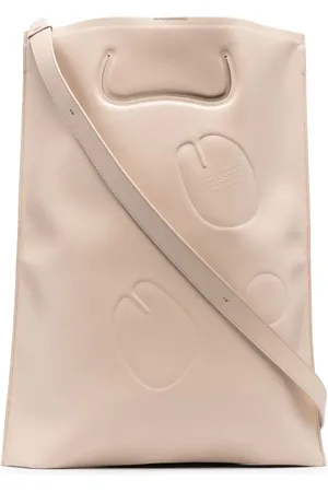 Maison Margiela Tabi flat leather tote bag