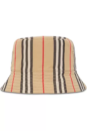 Burberry Women Hats - Reversible icon stripe bucket hat