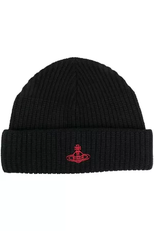 Vivienne Westwood Sporty Orb-embroidered wool beanie