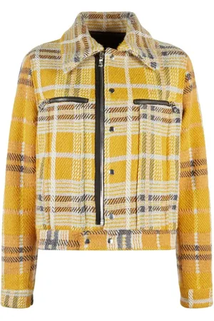 RTA Ivana check bomber jacket
