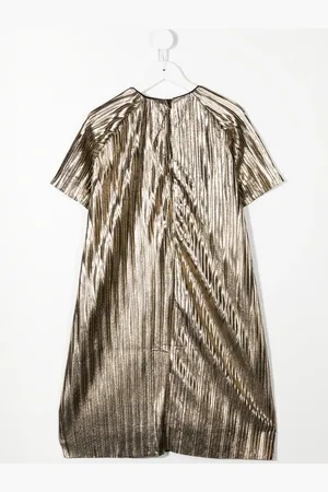 Michael Kors Metallic pleated dress