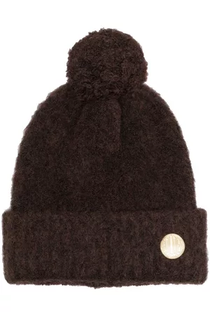 Golden Goose Logo-patch ribbed beanie