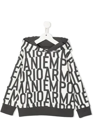 Emporio Armani Logo-print cotton hoodie
