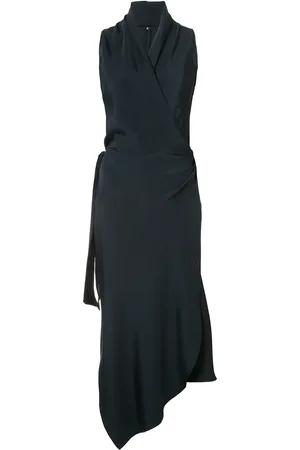 PETER COHEN Victor wrap-style silk dress
