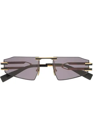 Balmain Square-frame tinted sunglasses