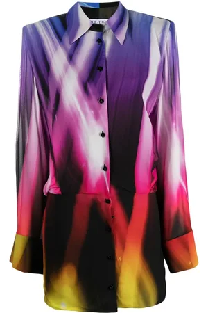 The Attico Abstract-print shirtdress