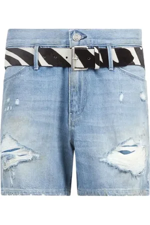 RTA Pierce distressed denim shorts