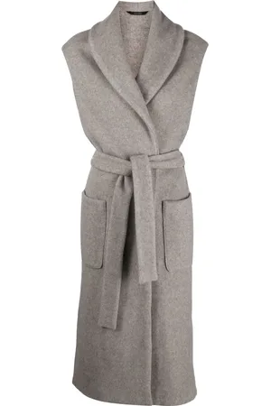 COLOMBO Sleeveless belted trench coat
