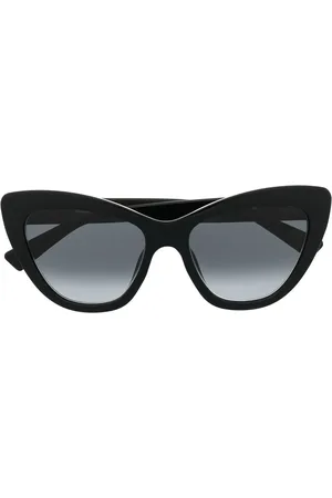 Moschino Logo-plaque cat-eye sunglasses