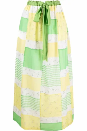 A.N.G.E.L.O. Vintage Cult 1970s patchwork floral-print skirt